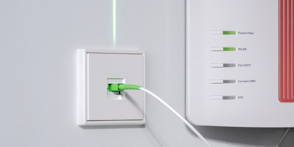 Die neuen Glasfaser-Anschlussdosen bei Elektro-Heuser in Herbstein